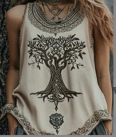 Artistic Vintage Tank Top | Slim Fit Summer Top - Image 3