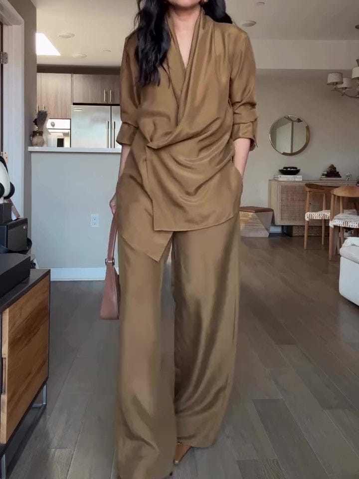 Women’s Elegant Blouse and Pants Set | Regular Fit Daily Outfit - Image 4
