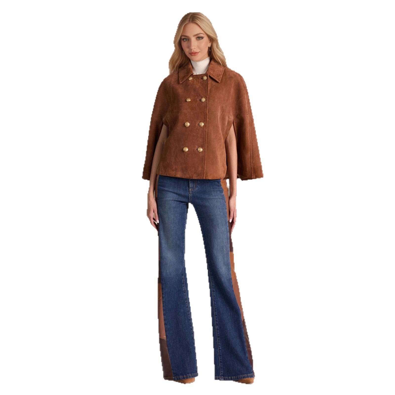 Elegant Dark Coffee Long Sleeve Jacket - Image 5