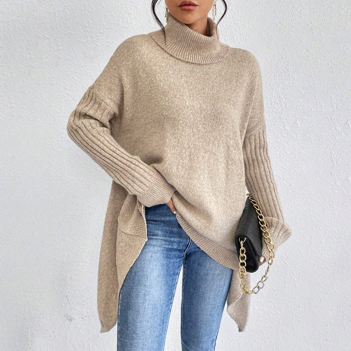 Warm Pullover Sweater for Women - Cozy Women's Warm Pullover Sweater - Image 5