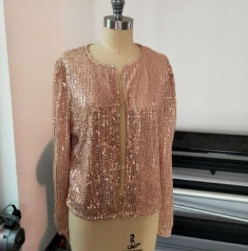 Women's Sequined Jacket for Stylish Occasions and Everyday Glam - Image 3