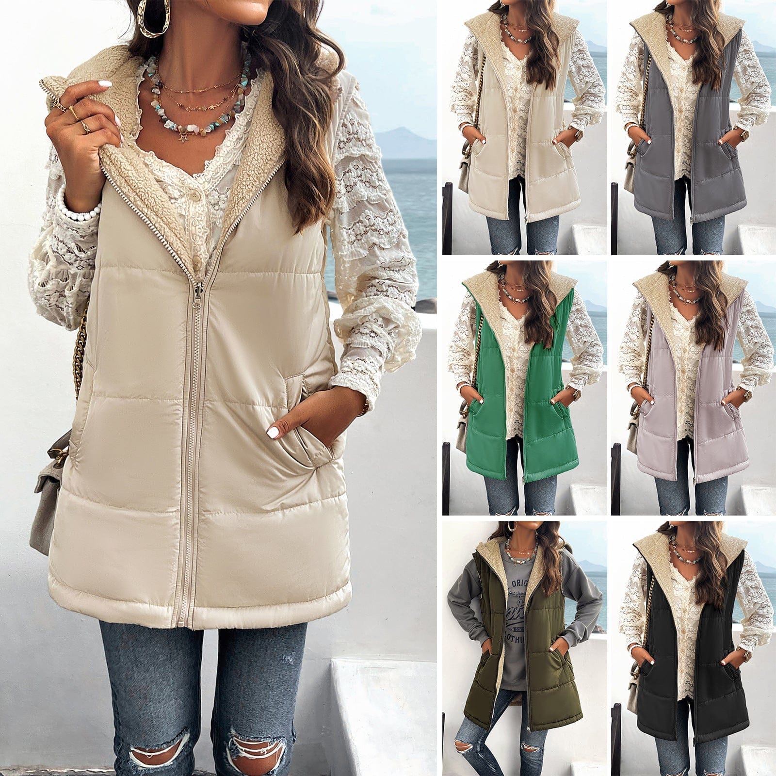 Women’s Solid Color Jacket – Simple Fashion Outerwear - Image 2